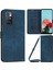 Xiaomi Için Redmi Note 11 4g (Mediatek)/redmi 10 2022 4g/redmi 10 4g (2021)/REDMI 10 Prime Phone Deri Kılıf Stand Stand Kapak Sapfire (Yurt Dışından) 1