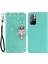 Cep Telefonu Kasası Rhinestone Dekoru Flip Pu Deri Manyetik Toka Kasası Xiaomi Için Uyumlu Not 11 /redmi Not 11T /not 11S Cüzdan Standı Baykuş Çiçeği Baskılı Telefon Kabuğu-Yöneticisi (Yurt Dışından) 1