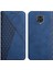 Geometrik Desen Standı Deri Cüzdan Kapağı Xiaomi Redmi Note 9s/redmi Not 9 Pro/redmi Note 9 Pro Max-Blue (Yurt Dışından) 1