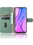 Cilt Touch Cüzdan Stand Deri Deri Flip Shell Xiaomi Redmi 9-Yeşil (Yurt Dışından) 4