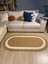 Oval Hasır Görünümlü Jüt Kilim 1