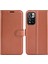 Litchi Doku Pu Deri Deri Manyetik Flip Cüzdan Telefon Kılıfı Tam Vücut Koruma Standı Xiaomi Redmi Için Koruyucu Kapak Not 11 Pro+ 5g/redmi Not 11 Pro 5g (Çin) (Mediatek) -Brown (Yurt Dışından) 1