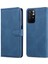 Manyetik Kapanış Pu Deri Deri Flip Cüzdan Kılıfı Şok Geçirmez Tpu Iç Kabuk Telefon Kapağı Xiaomi Için Poco M4 Pro 5g/redmi Not 11 5g (Çin) (Mediatek) -Blue (Yurt Dışından) 1