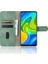 Cilt Touch Cüzdan Deri Deri Flip Shell Xiaomi Redmi Note 9/redmi 10X 4g-Yeşil (Yurt Dışından) 4