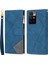 Çizgiler Ekleme Tasarım Anti-Drop Iyi Korumalı Cüzdan Deri Telefon Kapağı Kasası Xiaomi Xiaomi Redmi 10 4g ()/redmi 10 4g/redmi Not 11 4g (Mediatek)/redmi 10 Prime-Blue (Yurt Dışından) 1