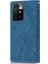 Çizgiler Ekleme Tasarım Anti-Drop Iyi Korumalı Cüzdan Deri Telefon Kapağı Kasası Xiaomi Xiaomi Redmi 10 4g ()/redmi 10 4g/redmi Not 11 4g (Mediatek)/redmi 10 Prime-Blue (Yurt Dışından) 3