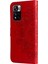 Baskı Çiçek Deseni Cüzdan Deri Koruyucu Telefon Kılıfı Xiaomi Redmi Için Katlanabilir Standlı Kabuk Not 11 Pro 5g (Çin) (Mediatek)/not 11 Pro+ 5g-Kırmızı (Yurt Dışından) 3