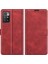 Folio Flip Manyetik Toka Deri Telefon Kılıfı Cüzdan Stand Kapağı Xiaomi Redmi Not 11 4g (Mediatek)/redmi 10 4g (2021)/REDMI 10 2022 4g/redmi 10 Prime-Red (Yurt Dışından) 1