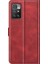 Folio Flip Manyetik Toka Deri Telefon Kılıfı Cüzdan Stand Kapağı Xiaomi Redmi Not 11 4g (Mediatek)/redmi 10 4g (2021)/REDMI 10 2022 4g/redmi 10 Prime-Red (Yurt Dışından) 3