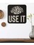 Use It Duvar Tablosu Ahşap Duvar Yazısı Lazer Duvar Süsü Dekoratif 1