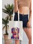 Pop Art Dog Model Baskılı Günlük Kullanım Özel Baskı Bez Omuz Çantası Hediyelik Tote Bag 2