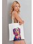 Pop Art Dog Model Baskılı Günlük Kullanım Özel Baskı Bez Omuz Çantası Hediyelik Tote Bag 3