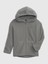 Unisex Çocuk Gri Logolu Fleece Fermuarlı Sweatshirt 2