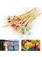 Bambu Kürdan Top Renkli 20 Adet 12 cm Muffin Cupcake Pasta Süsü Koktely Çubuğu Kürdanı Sunum Kürdan 2