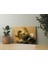 Altın Renkli Soyut Çiçek Kanvas Tablo ART030263 2