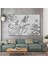 3D Efektli Elbiseli Kadın Beyaz At Kabartma Gül Kanvas Tablo AR030165 1