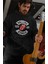 Kapüşonlu Sweatshirt Oversize Rock Metal Baskılı Hoodie 1