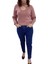 Mavi Büyük Beden Mom Jeans Bir Beden Ince Gösterir Kot Pantolon 2