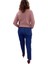Mavi Büyük Beden Mom Jeans Bir Beden Ince Gösterir Kot Pantolon 4