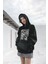 Punk Is Not Dead Yazılı Kapüşonlu Sweatshirt, Unisex Oversize Rock Metal Baskılı Hoodie 1