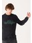 Regular Fit Normal Kesim Pamuk Bisiklet Yaka Siyah Sweatshirt 3