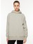 Gri Melanj Kadın Yuvarlak Yaka Sweatshirt IL2107 Lux Oversızed Hoodıe 4
