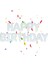 Happy Bırthday Beyaz Renk Folyo Balon Seti 4