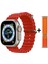 Watch 8 Ultra Kırmızı Akıllı Saat Iphone ve Android Tüm Telefonlara Uyumlu 1