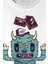 Sevimli Canavar Retro Monster Daft Punk 90LAR Baskılı Tişört Unisex T-Shirt 2