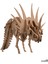 Styracosaurus 3D Dinozor Maket-Yapboz-Dekoratif Obje-Ahşap-(8mm Ham Mdf) 2