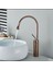 Çanak Lavabo Bataryası Bakır Bronz Renk Lavabo Musluğu Modern Tasarım Çanak Batarya 1