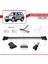 Mitsubishi Pajero (V60) 3 Kapı 1999-2006 Arası ile Uyumlu Fly Model Ara Atkı Tavan Barı Gri 4