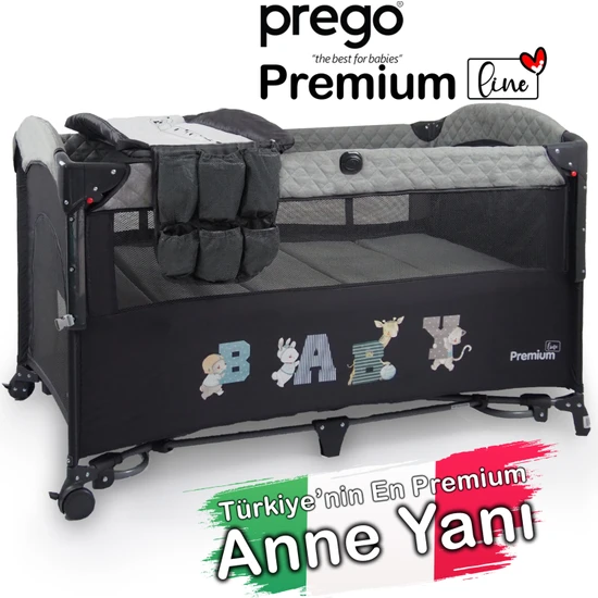 Prego Premium Line Alt Açma Üniteli Anne Yanı Oyun Parkı