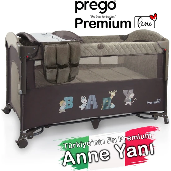 Prego Premium Line Alt Açma Üniteli Anne Yanı Oyun Parkı