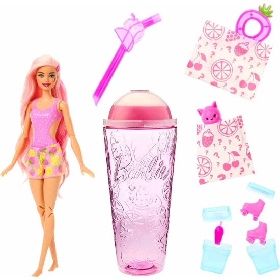 Barbie Pop Reveal Meyve Serisi HNW40 - Strawberry Lemonade
