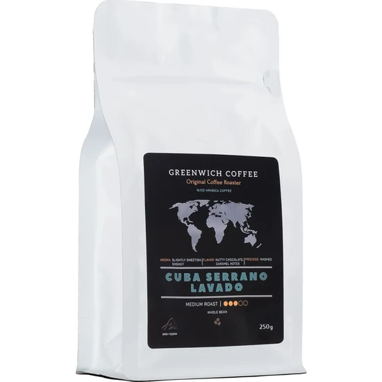 Greenwich Coffee Cuba Kahve Cerrano Lavado Yöresel Filtre Kahve %100 Arabica 250GR
