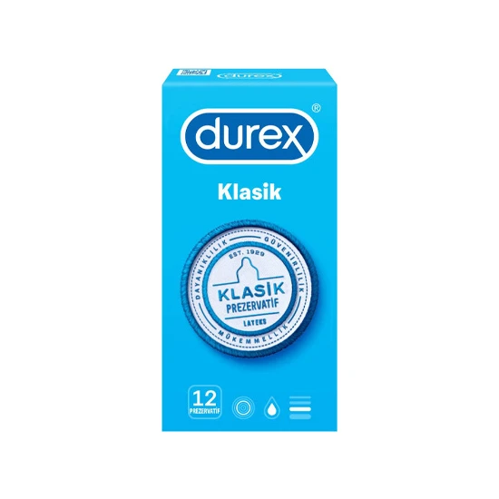 Durex Klasik Prezervatif 12'li