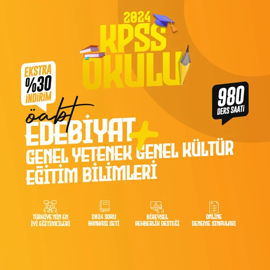 Farklı Uzem Türk Dili ve Edebiyatı Öabt 2024 + Eğitim Bilimleri 2024 + Genel Yetenek Genel Kültür  2024  - Canlı Ders