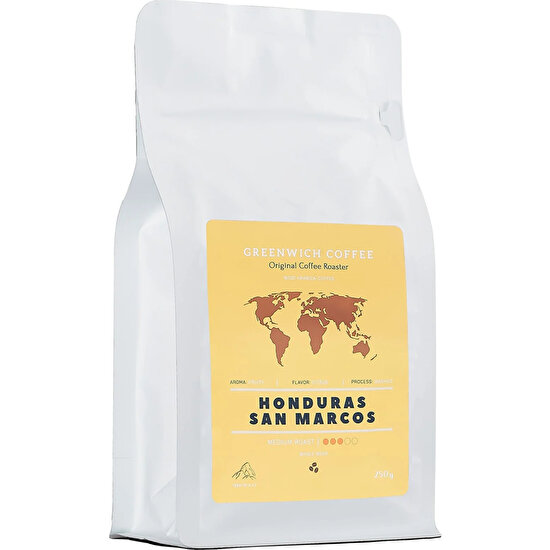 Greenwich Coffee Honduras Kahve San Marcos Yöresel Filtre Kahve Arabica 250 gr