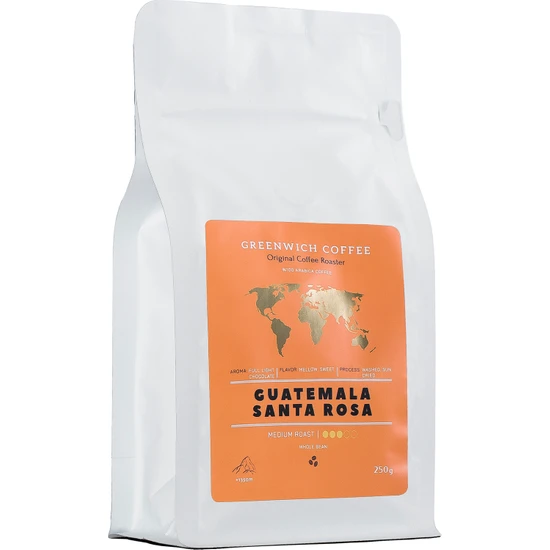 Greenwich Coffee | Guatemala Antigua Santa Rosa Filtre Kahve Çekirdek Kahve Yöresel Kahve %100 Arabica 250 gr