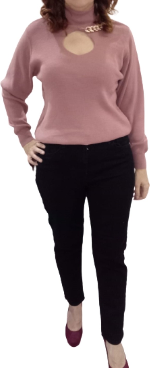 Zy Plus Mavi Büyük Beden Mom Jeans Bir Beden Ince Gösterir Kot Pantolon görsel 5