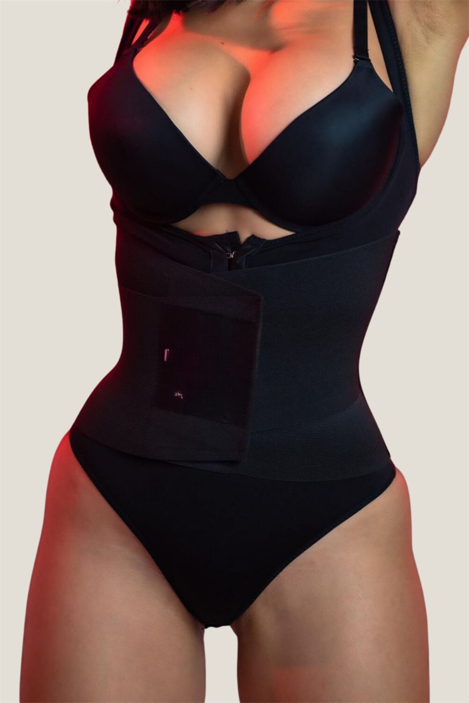 Tugba Korse Fitbody Siyah Renk Latex Korse