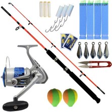 Yek Outdoor Tekne Kamışı Olta Takımı Seti Kendo Holiday Boat 2.10M 100-250GR 2 Parça Olta Kamışı- Kendo Sea Power 5000 Olta Makinesi