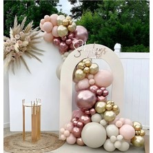 Tinky Winky Pudra Pembe Gold Rosegold Doğum Günü Bride To Be Balon Kiti Zinciri