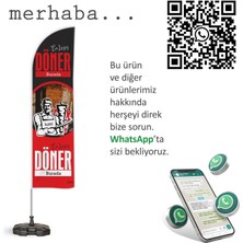 ReklamEdiyoruz Döner Temalı Yelken Bayrak V1