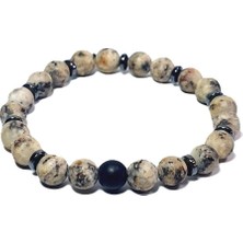 Janti JTAW24DOB1346 Janti Bileklik Ceyt Onyx Hematit Doğaltaş 8 mm