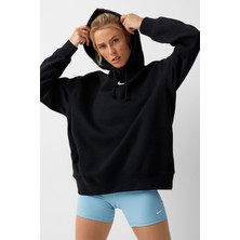 Nike Sportswear Collection Essantial Bol Kesim Siyah Kadın Sweatshrit