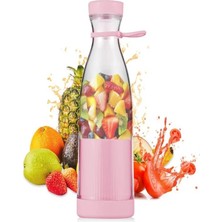 Upeka Mini Juice Taşınabilir Blender Plastik Şişe Smoothie Milkshake USB Şarj Edilebilir 420 Ml.