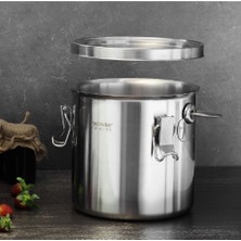 Hascevher Horeca Çelik Taşıma Kabı 32X30 cm - Tabansız