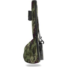 Donizetti Uzun Bağlama Saz Kılıfı Profesyonel Su Geçirmez 20 mm Pedli Gigbag Kamuflaj Desen